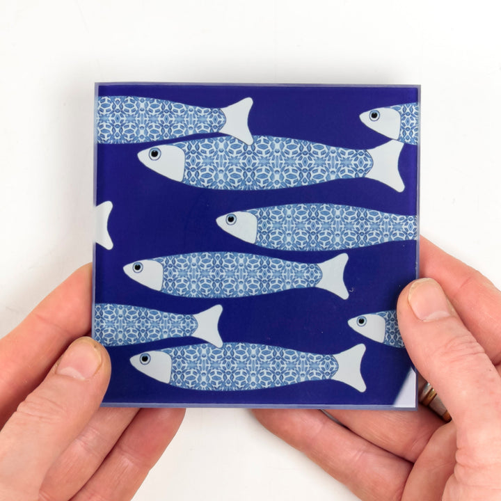 SALE Seconds : Ocean Shaoal Coaster Set - Navy Blue