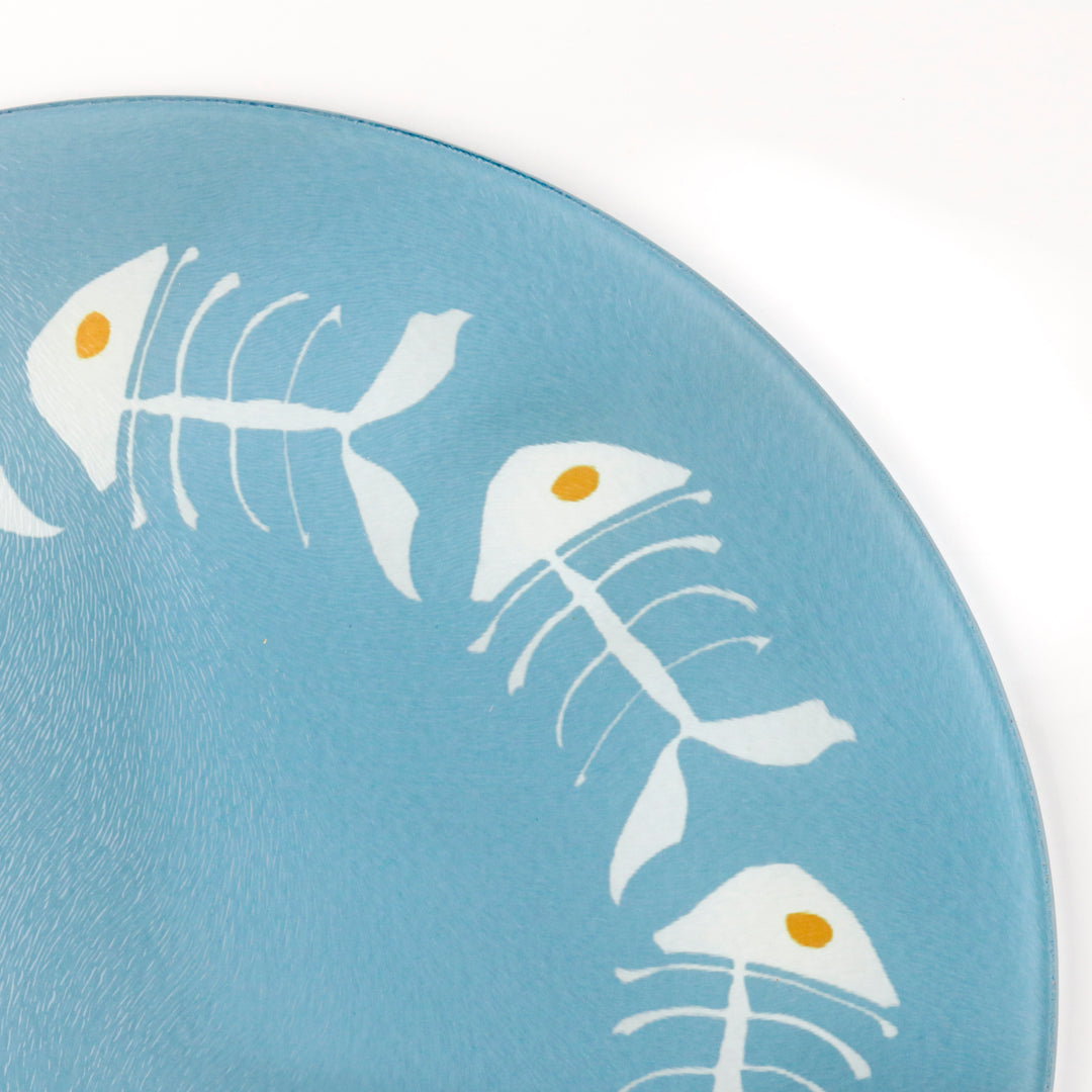 Orangefarbenes „Bonefish“-Untersetzer-Set