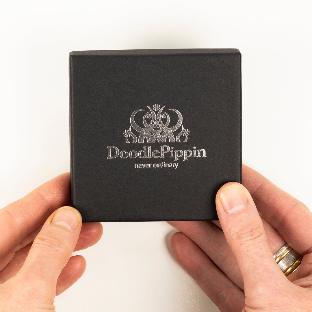 Blue Circles Millefiori Keyring