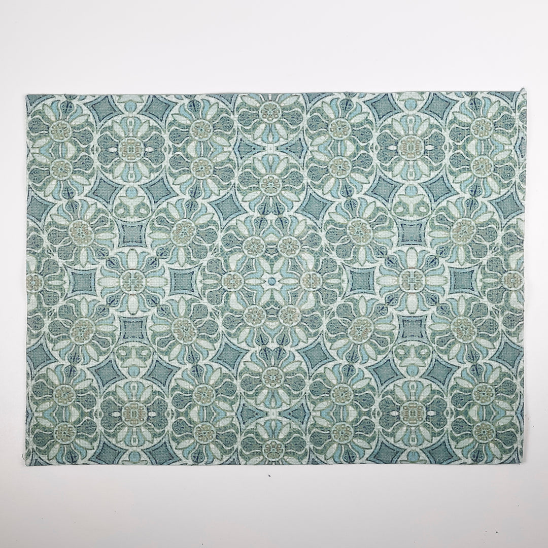 Sea-green - Pomegranate Design Fabric Placemat