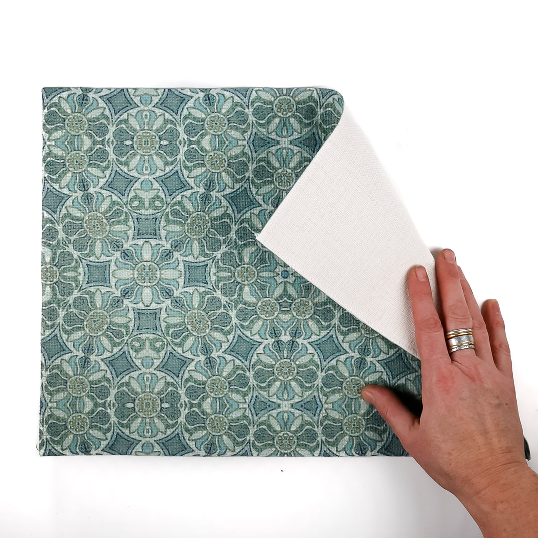 Sea-green - Pomegranate Design Fabric Placemat