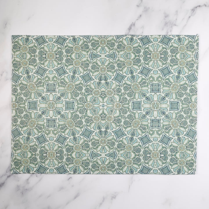 Sea-green - Pomegranate Design Fabric Placemat
