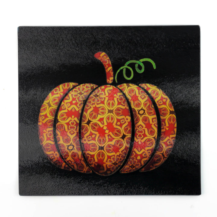 Red Gold Autumn Pumpkin Chopping Board