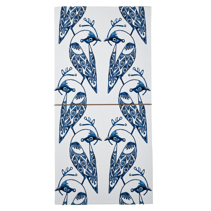 Ocean Shoal Fliese - Großflächige BORDER - Marineblau - FIRED INK Finish