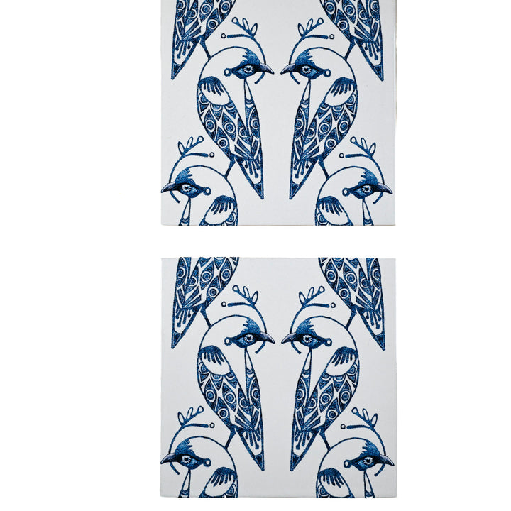 Ocean Shoal Fliese - Großflächige BORDER - Marineblau - FIRED INK Finish