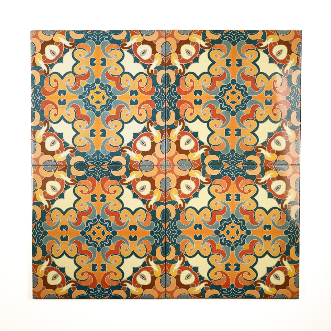 SALE SECONDS SET - 11 x 20cm Cantonese Tile  - Fired Ink version - Bargain price!