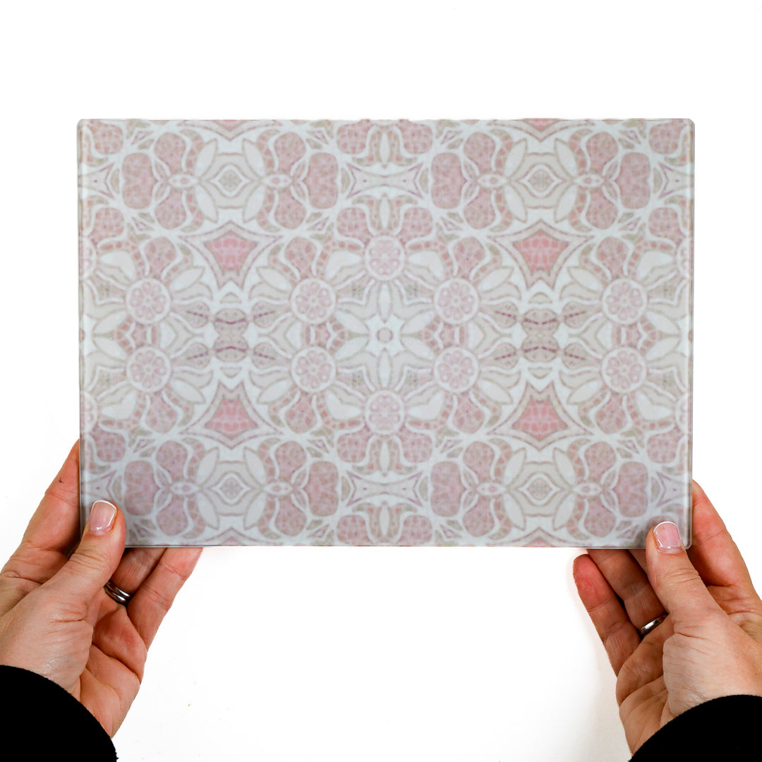 SALE - Small Hazy Pink Pomegranate Worktop Protector (20 x 28cm)