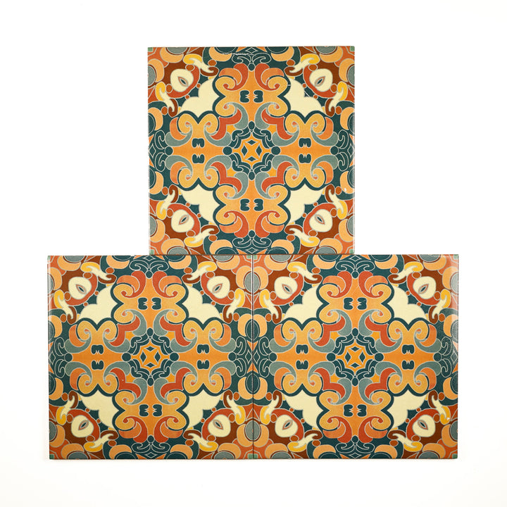 SALE SECONDS SET - 11 x 20cm Cantonese Tile  - Fired Ink version - Bargain price!