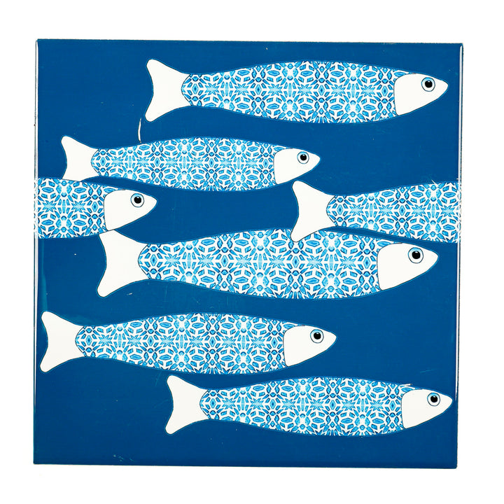 SALE SECOND SET - 6 x 20cm - Mixed Fish Design Tiles