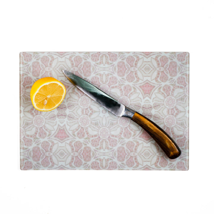SALE - Small Hazy Pink Pomegranate Worktop Protector (20 x 28cm)