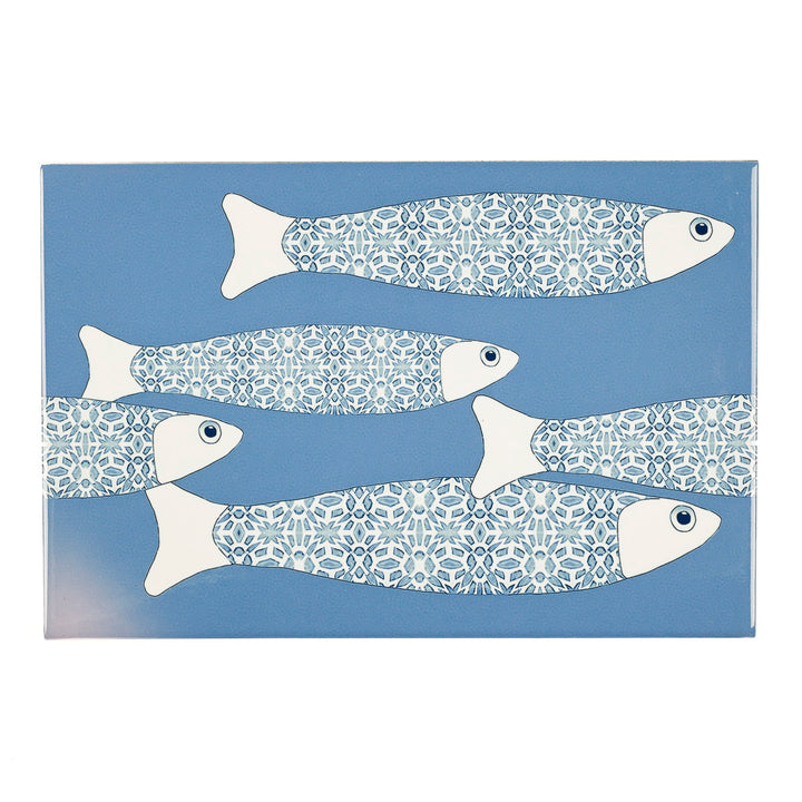 SALE SECONDS - 5x Marineblau Ocean Shoal - Randversion - Große rechteckige Fliesen - 30x20cm