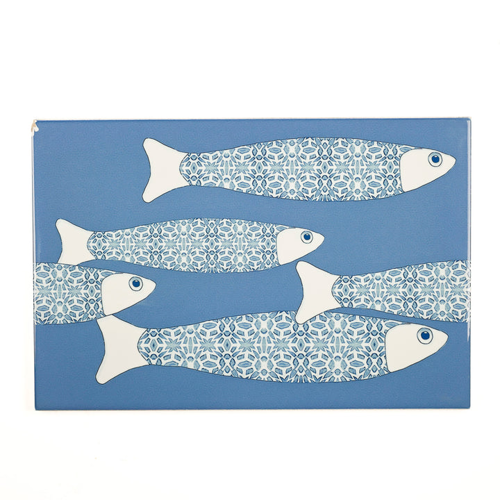 SALE SECONDS - 5x Marineblau Ocean Shoal - Randversion - Große rechteckige Fliesen - 30x20cm