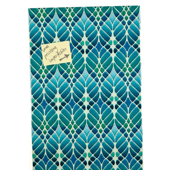 PROMOTION - 1x carreau rectangulaire "Arbres entrelacés" vert - 30x20cm (Vertical)
