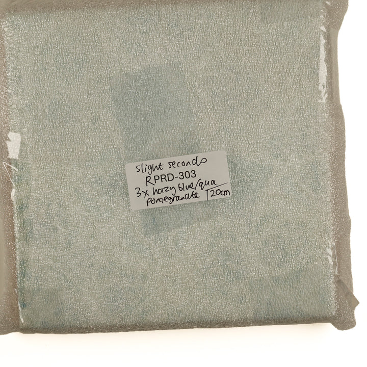 SALE SECONDS: Set of 3 x 20cm tiles - Hazy Aqua Pomegranate design