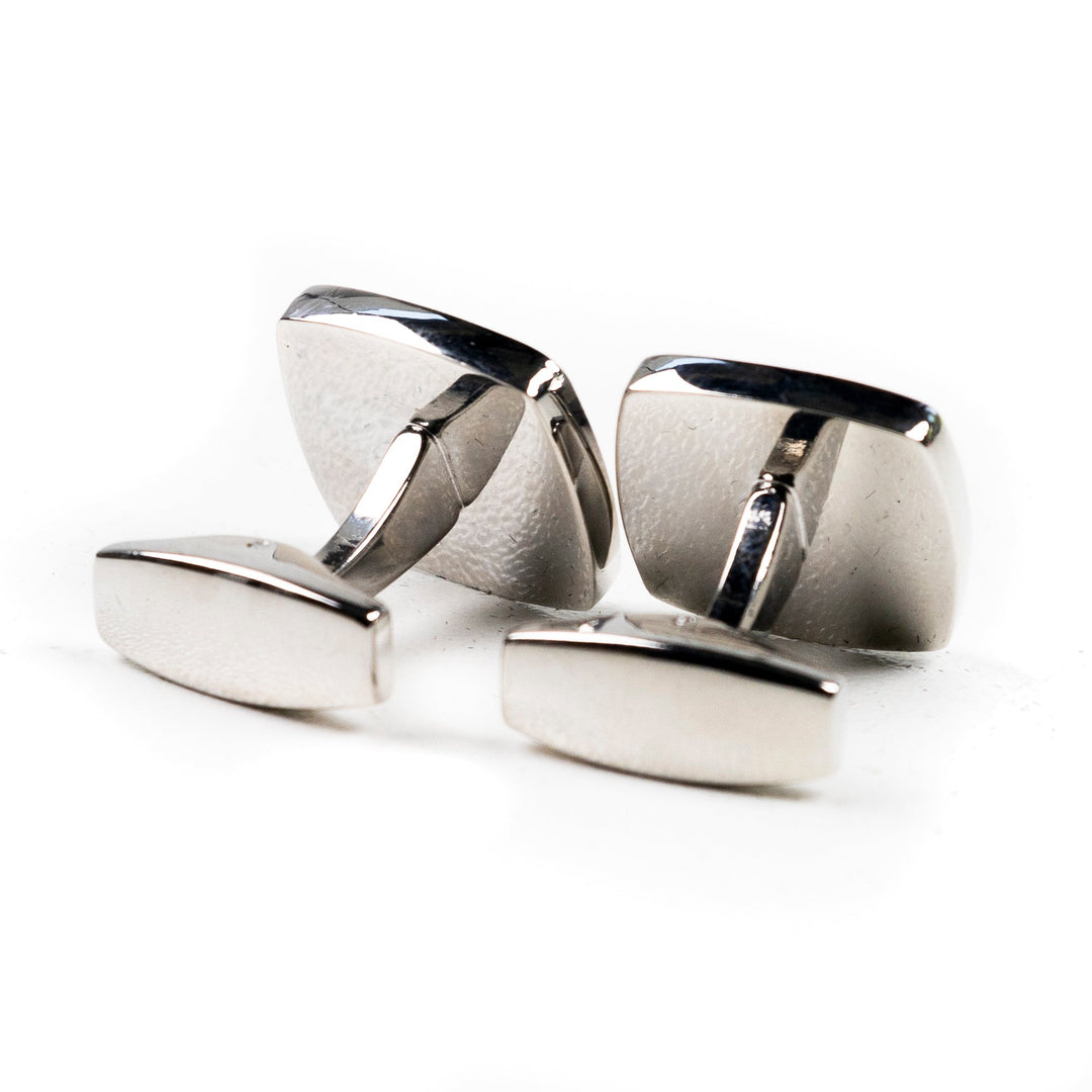 Interwoven Trees - Green - Millefiori Inlay Cufflink Pair