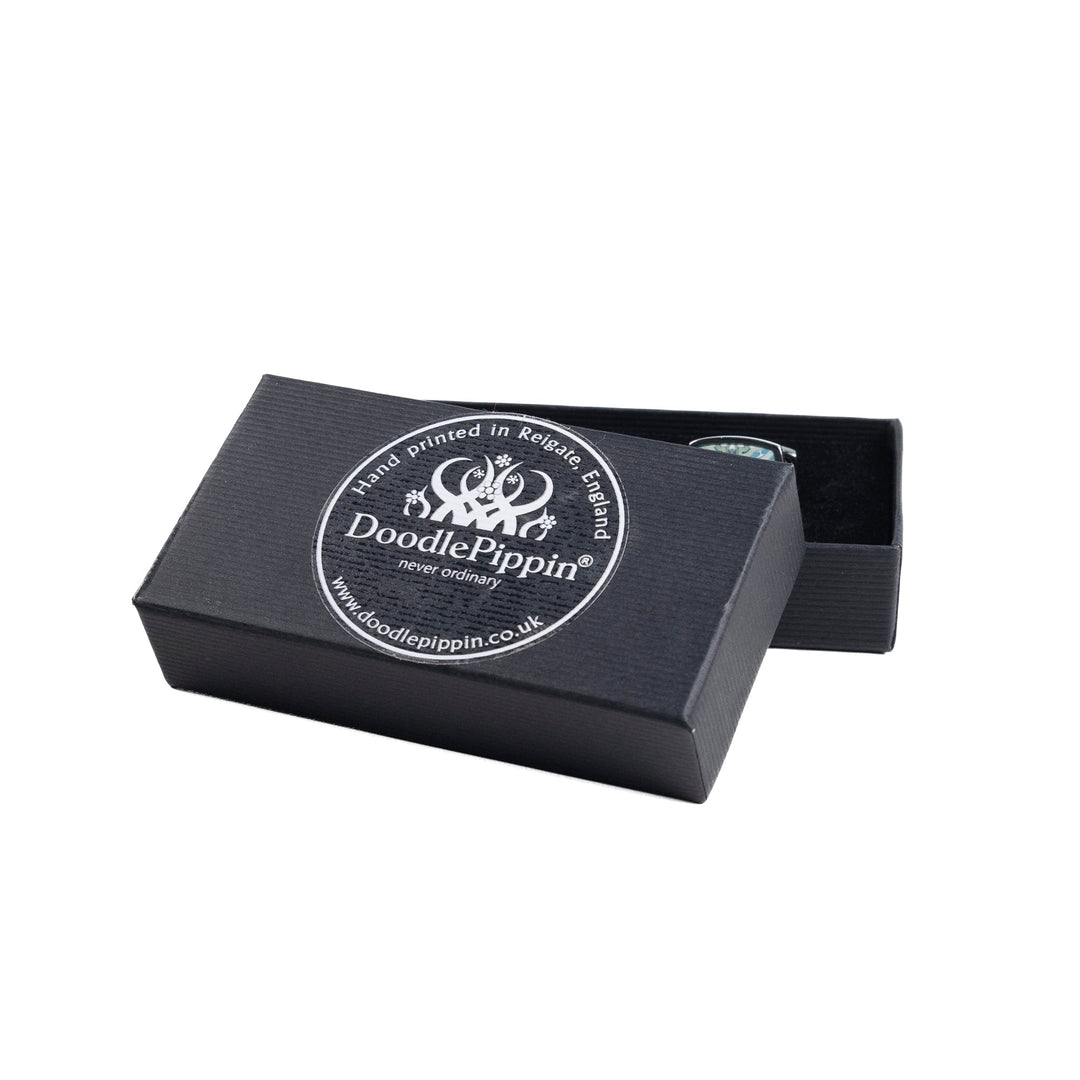 Interwoven Trees - Green - Millefiori Inlay Cufflink Pair