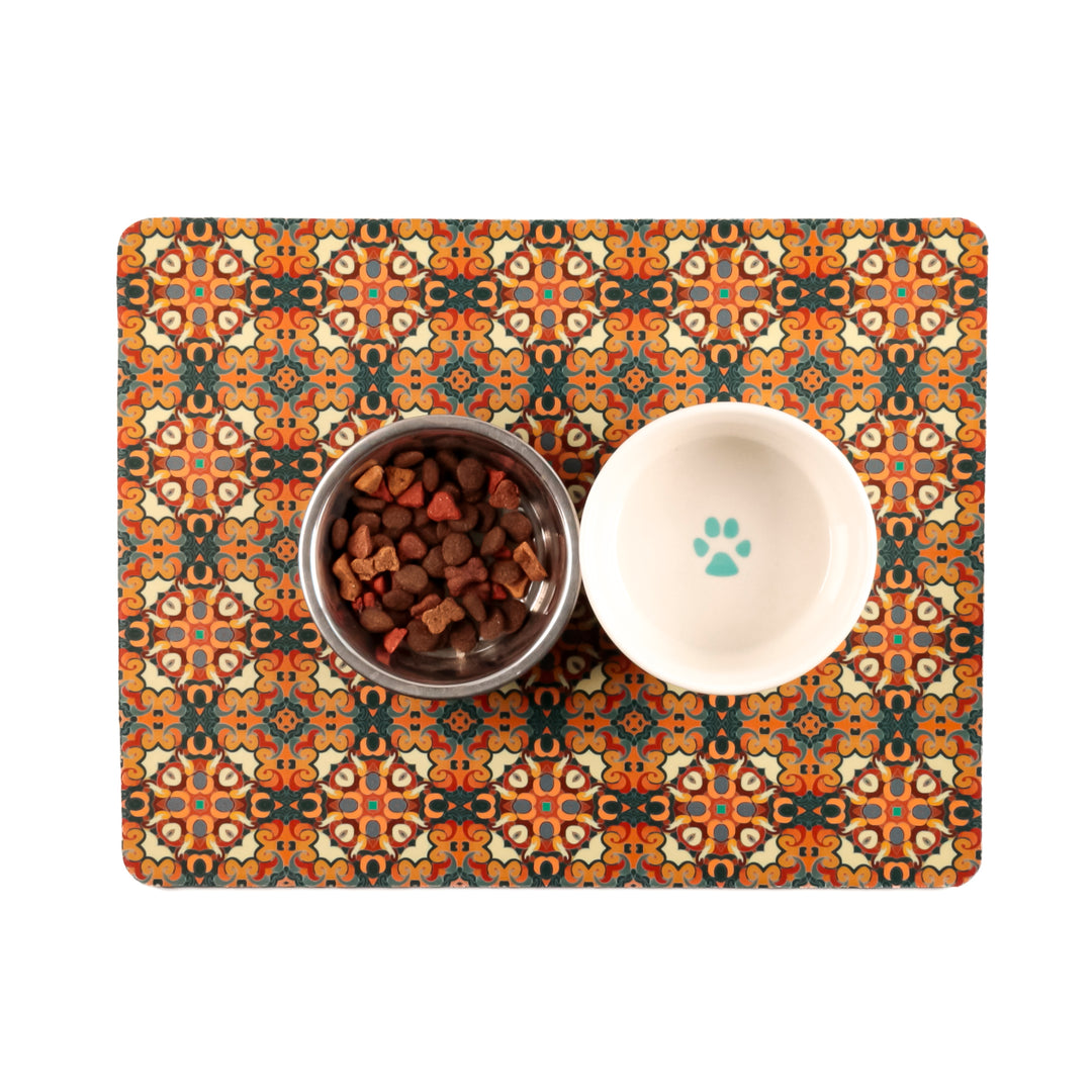 SALE | Cantonese Pet Mat / Mouse mat - gold and steel