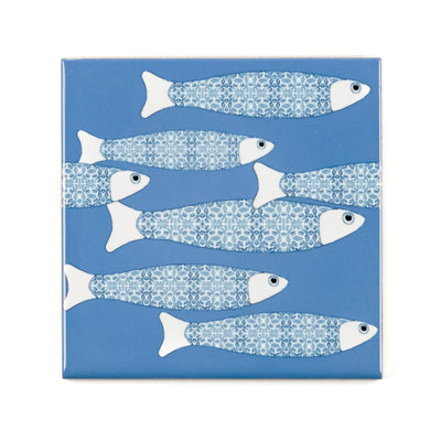 Ocean Shoal 'Border' tile - Sky Blue