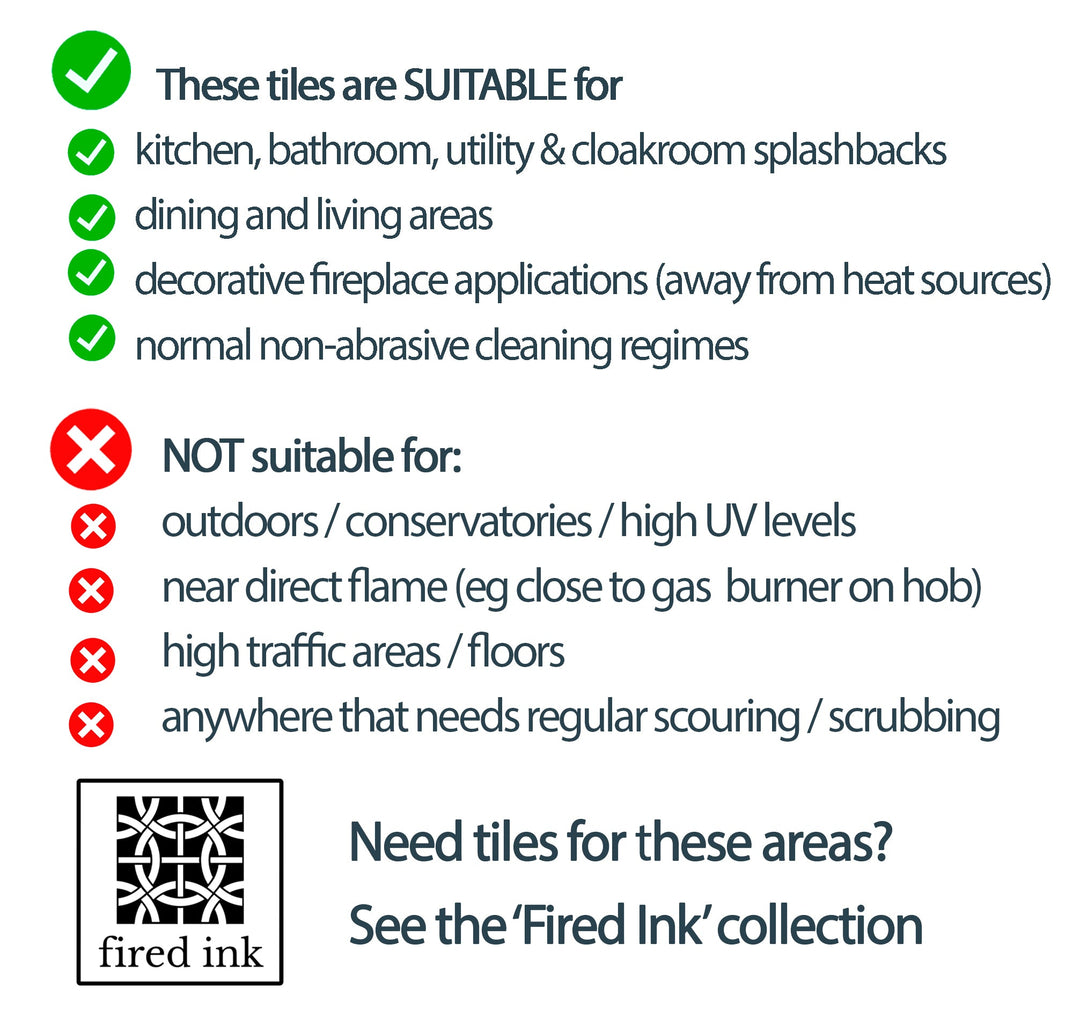 Aztec Blue Grey Orange Tiles