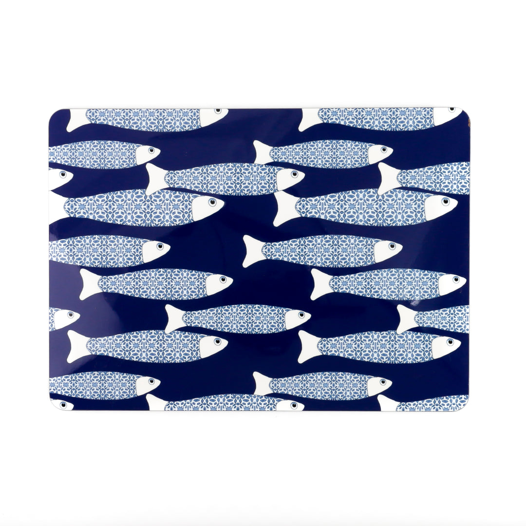 Ocean table mat, navy