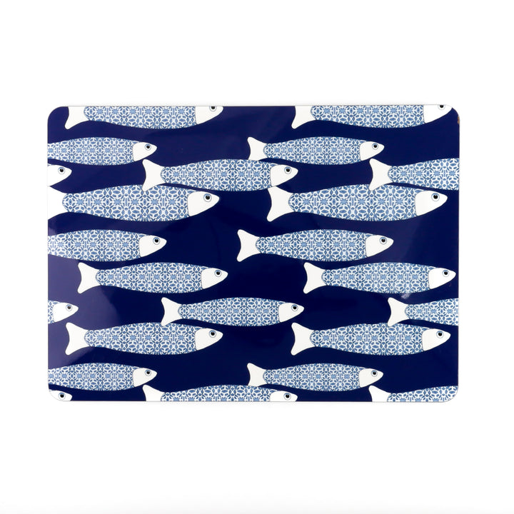 Ocean table mat, navy