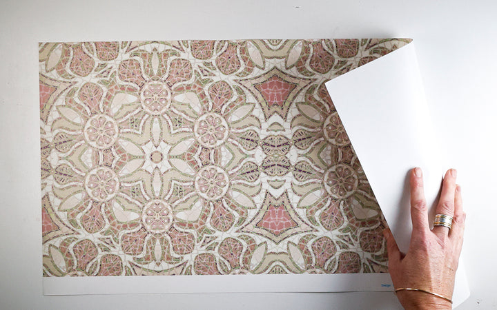 Sale - Pink Pomegranate - Pre-pasted wallpaper Sample