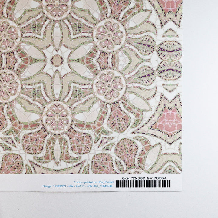 Sale - Pink Pomegranate - Pre-pasted wallpaper Sample