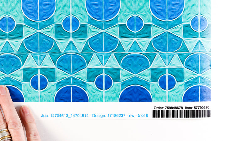 Sale - Stained Glass Experiment - Pre-pasted Wallpaper Sample