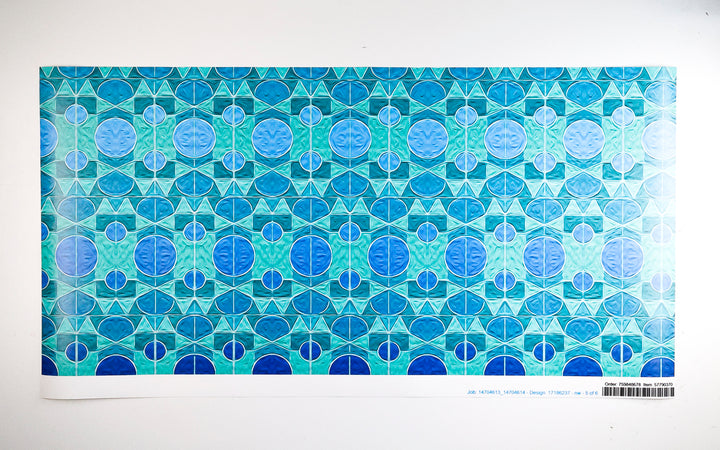 Sale - Stained Glass Experiment - Pre-pasted Wallpaper Sample