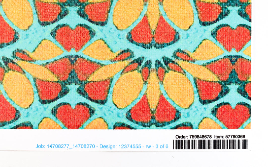 Sale - Moroccan Flower Experiment - Peel &amp; Stick Wallpaper Sample