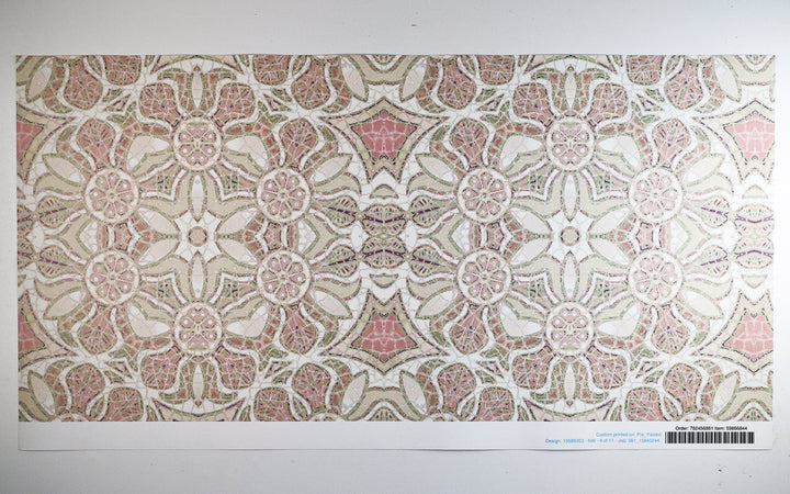 Sale - Pink Pomegranate - Pre-pasted wallpaper Sample