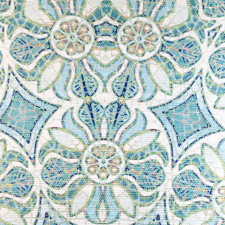 Sale - Aqua Pomegranate - Grasscloth Wallpaper Sample - slight second