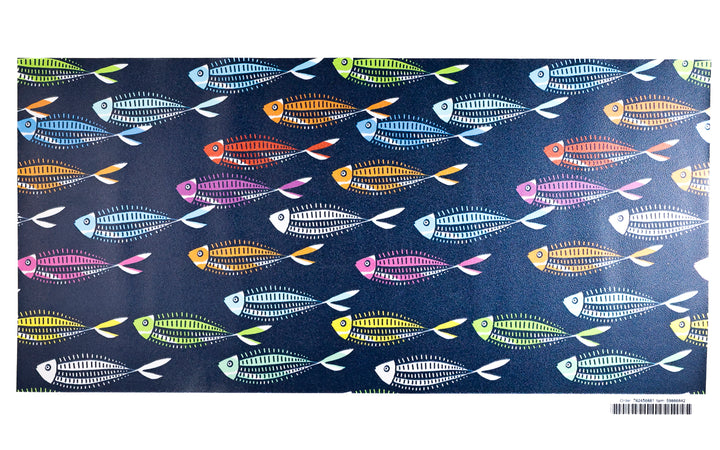 Sale - Dots &amp; Dashes Fish - Peel &amp; Stick Wallpaper Sample