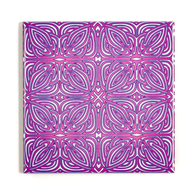 'Rhododendron Flower' Pink Purple tile