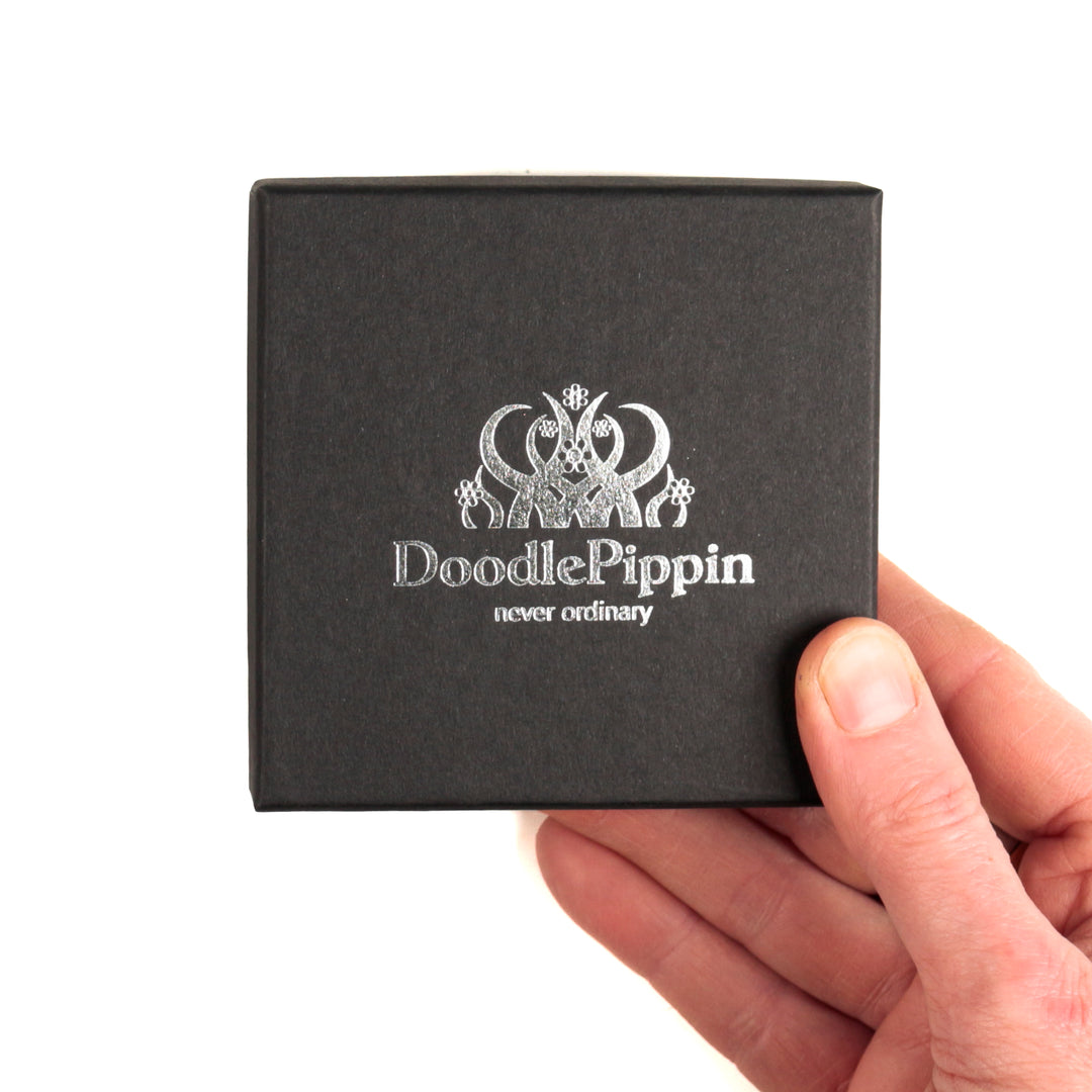 Blue Celtic Knot Compact Folding Mirror