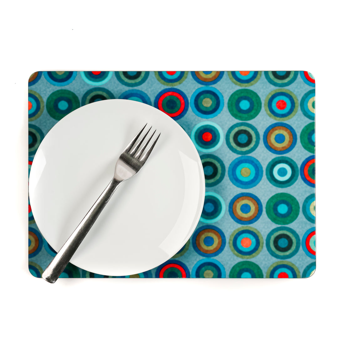 Blue Green Red Circles Place Mats