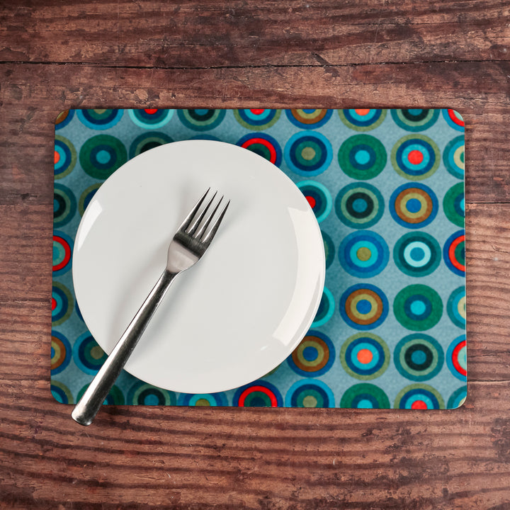 Blue Green Red Circles Place Mats