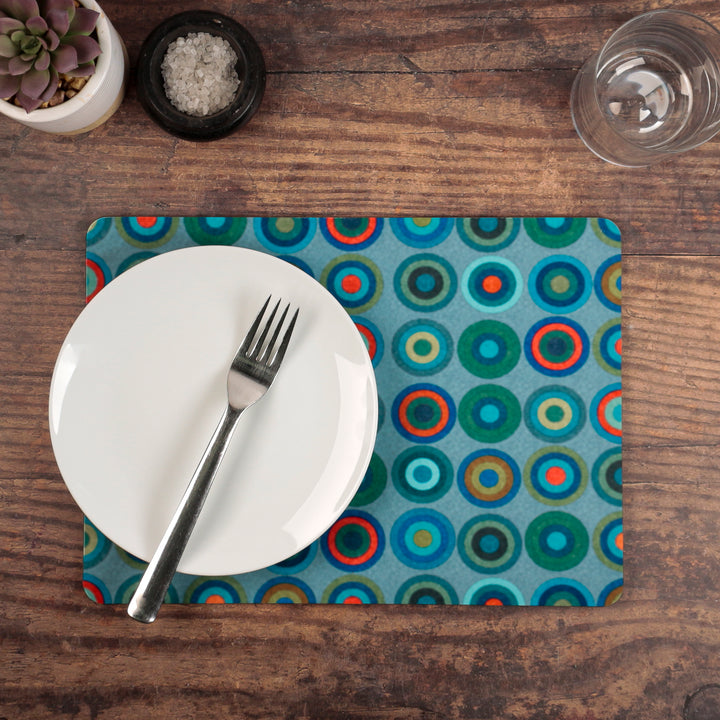 Blue Green Red Circles Place Mats