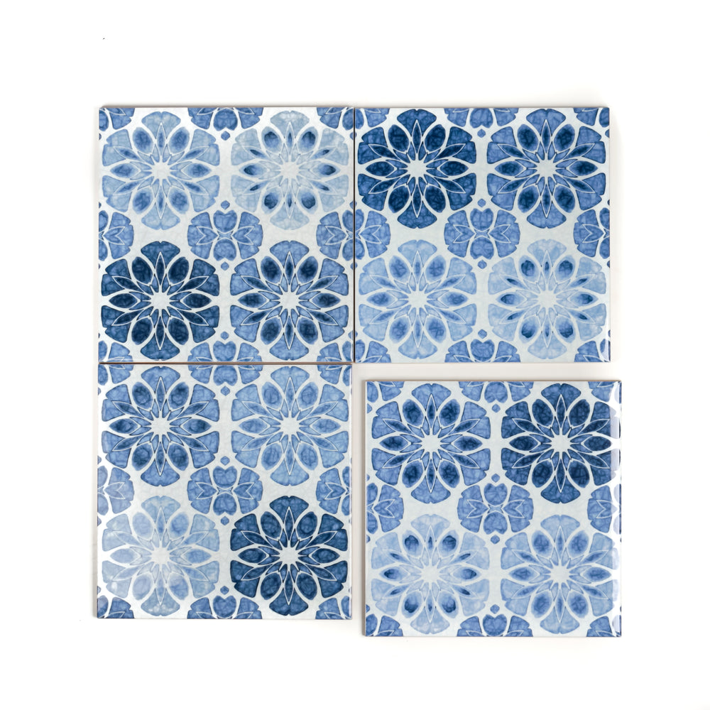 Vintage Denim Patchwork Tiles