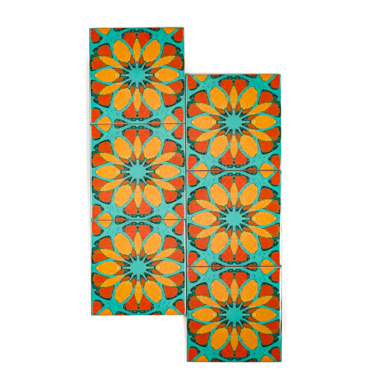 Moroccan Flower Tile - single flower version