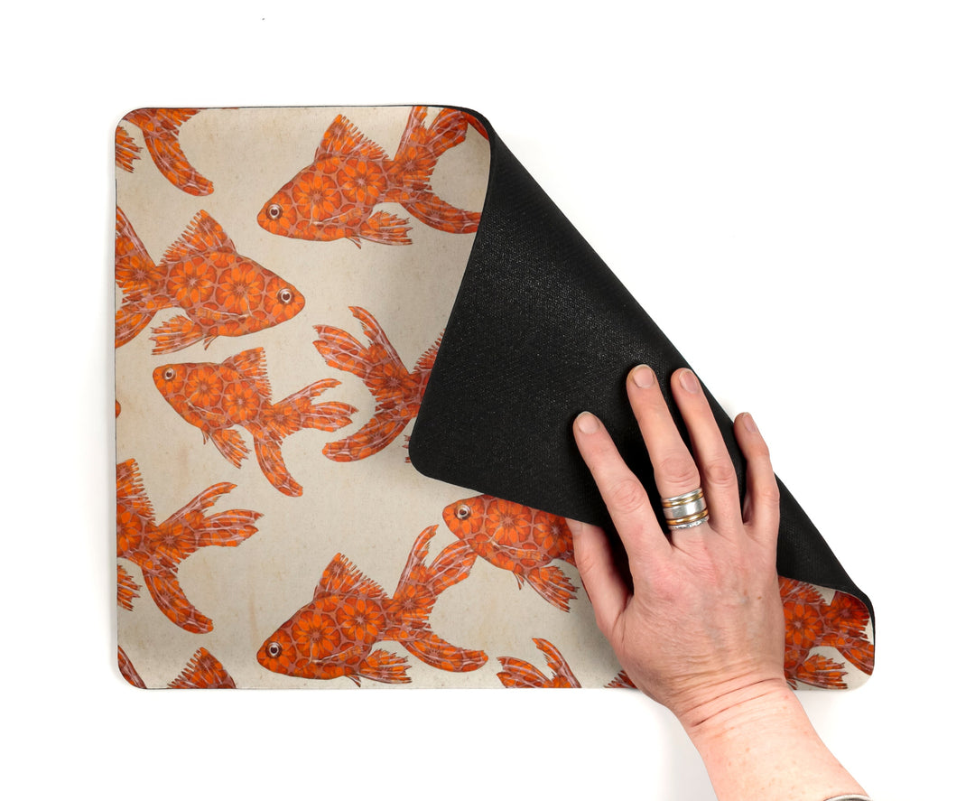 SALE SECOND Goldfish Large Pet Food Mat