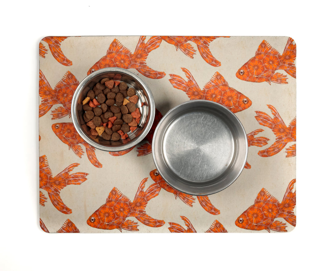 SALE SECOND Goldfish Large Pet Food Mat