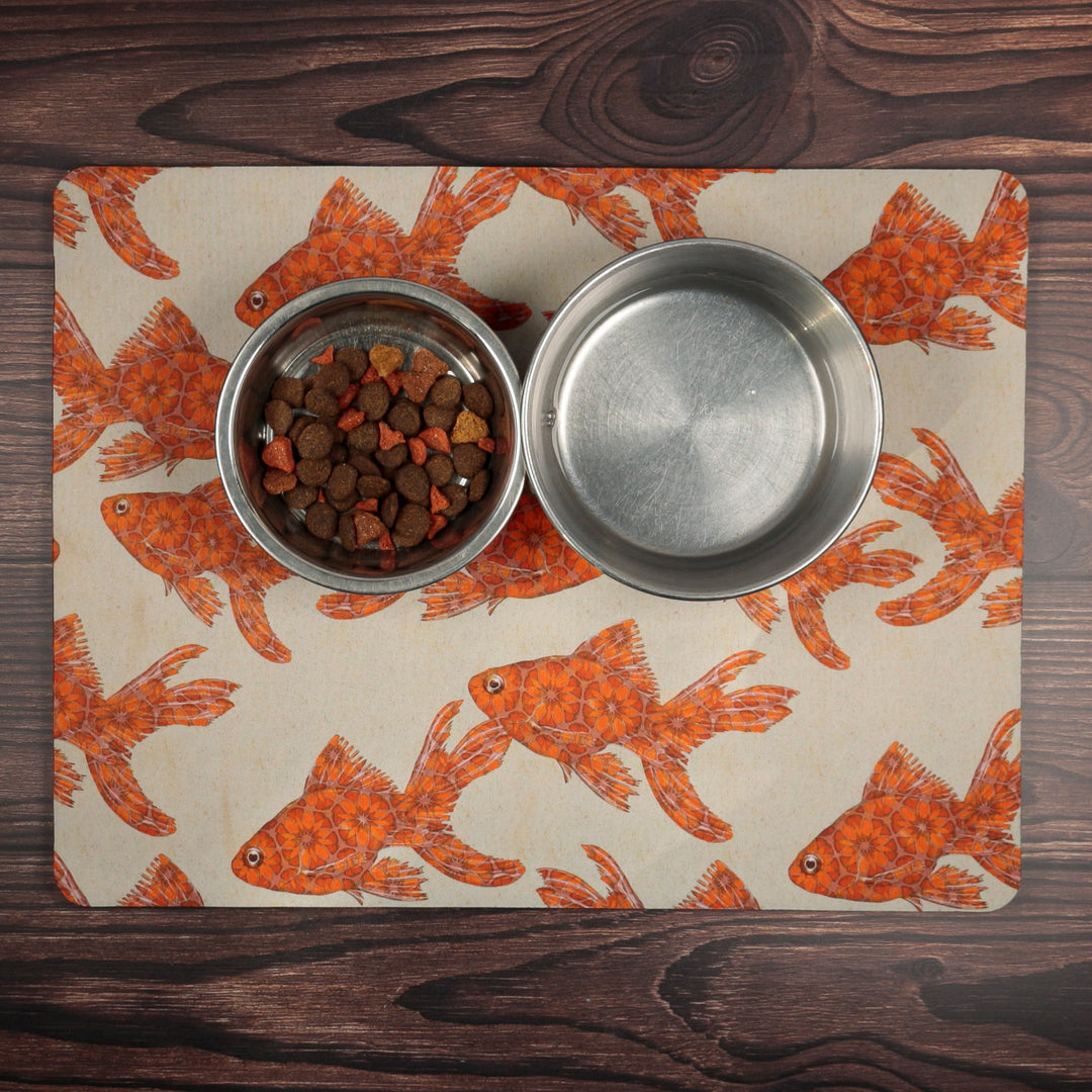 SALE SECOND Goldfish Large Pet Food Mat