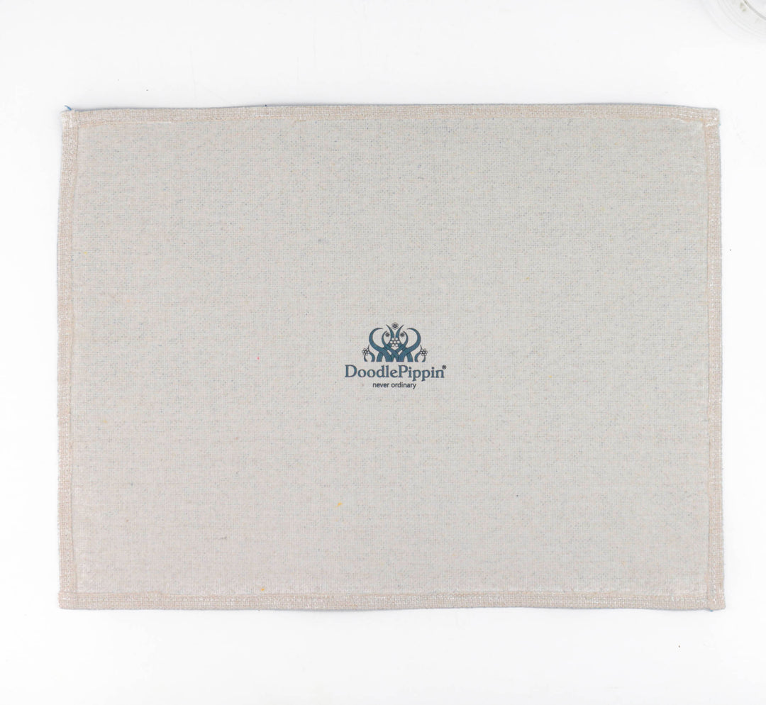 Art Deco blue green Fabric Placemat