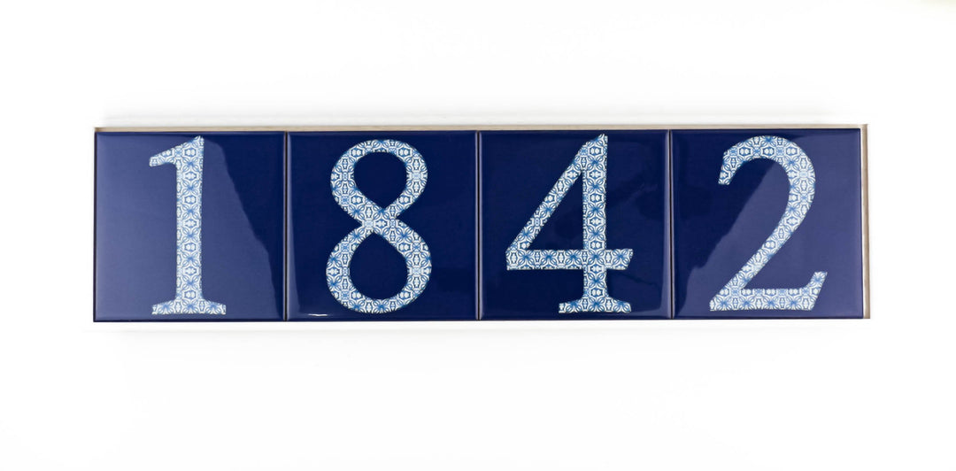 Ceramic Numerals  - Decorative Tile Numbers