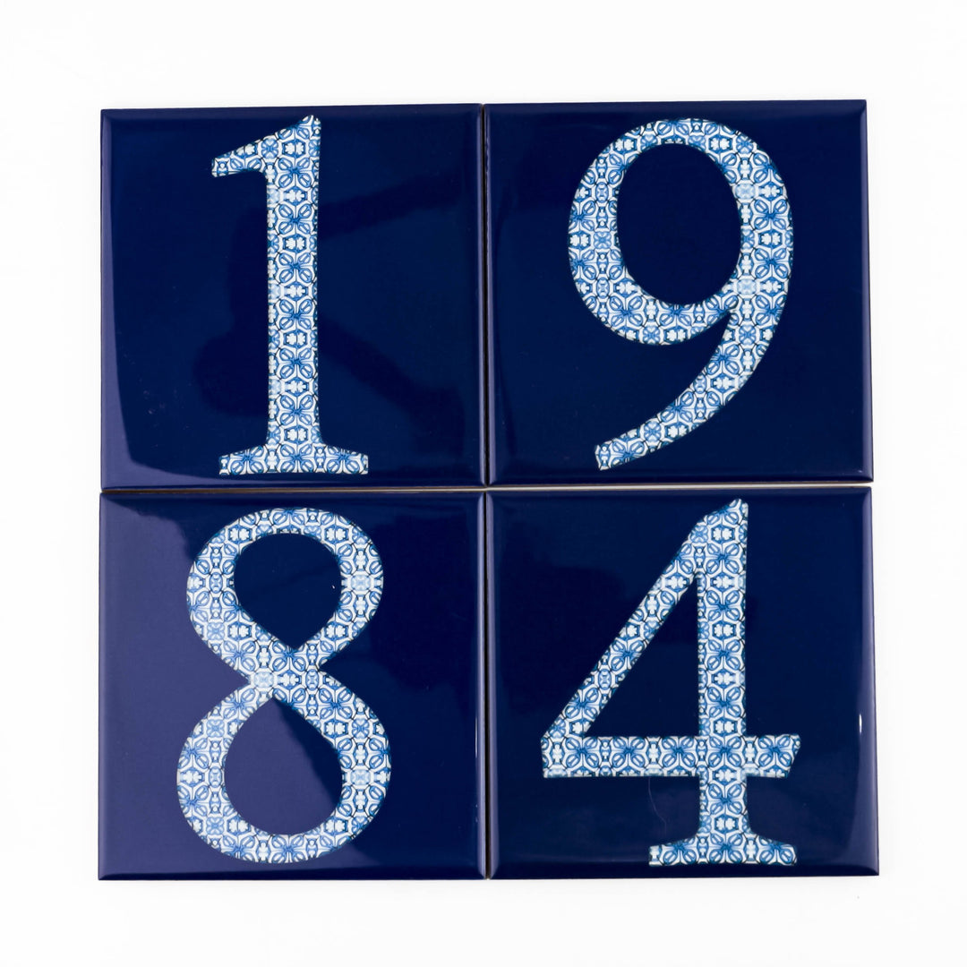 Ceramic Numerals  - Decorative Tile Numbers