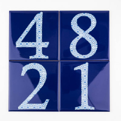 Ceramic Numerals  - Decorative Tile Numbers