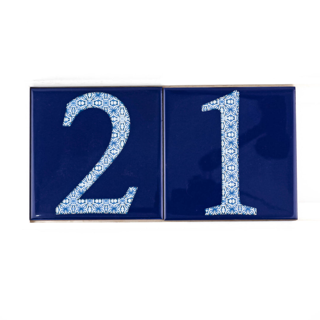 Ceramic Numerals  - Decorative Tile Numbers