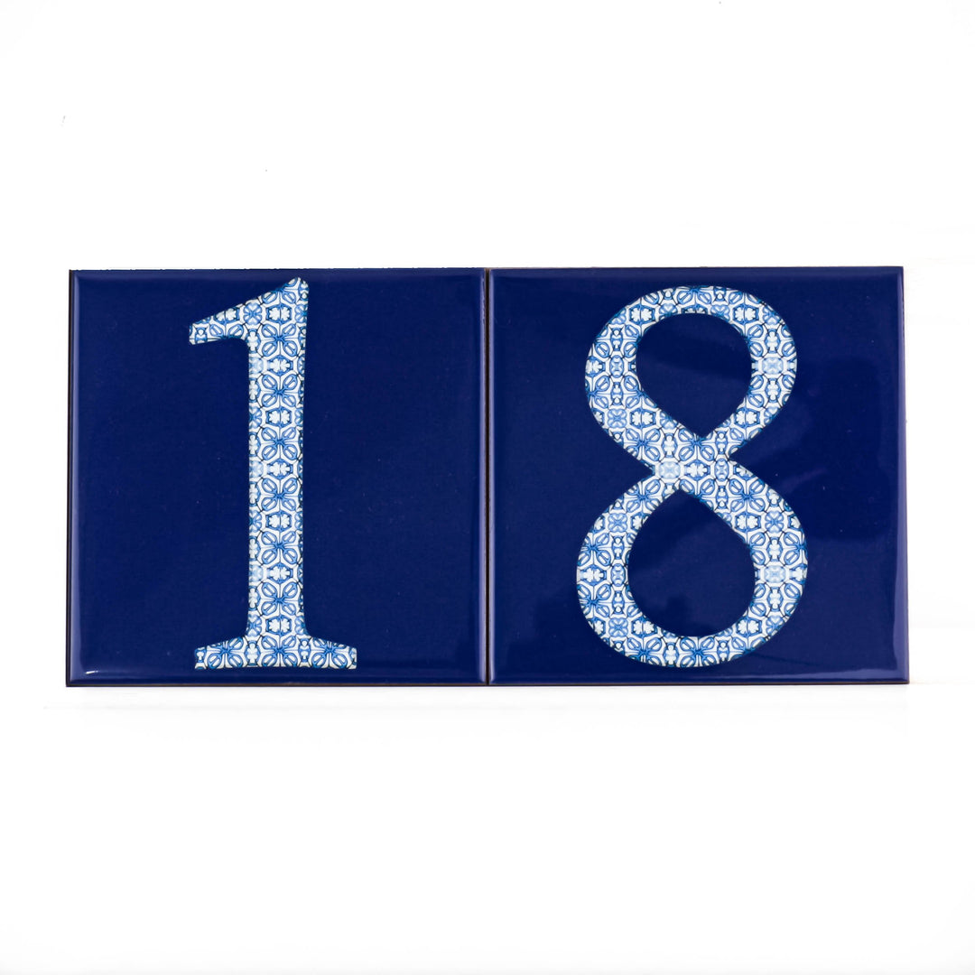 Ceramic Numerals  - Decorative Tile Numbers