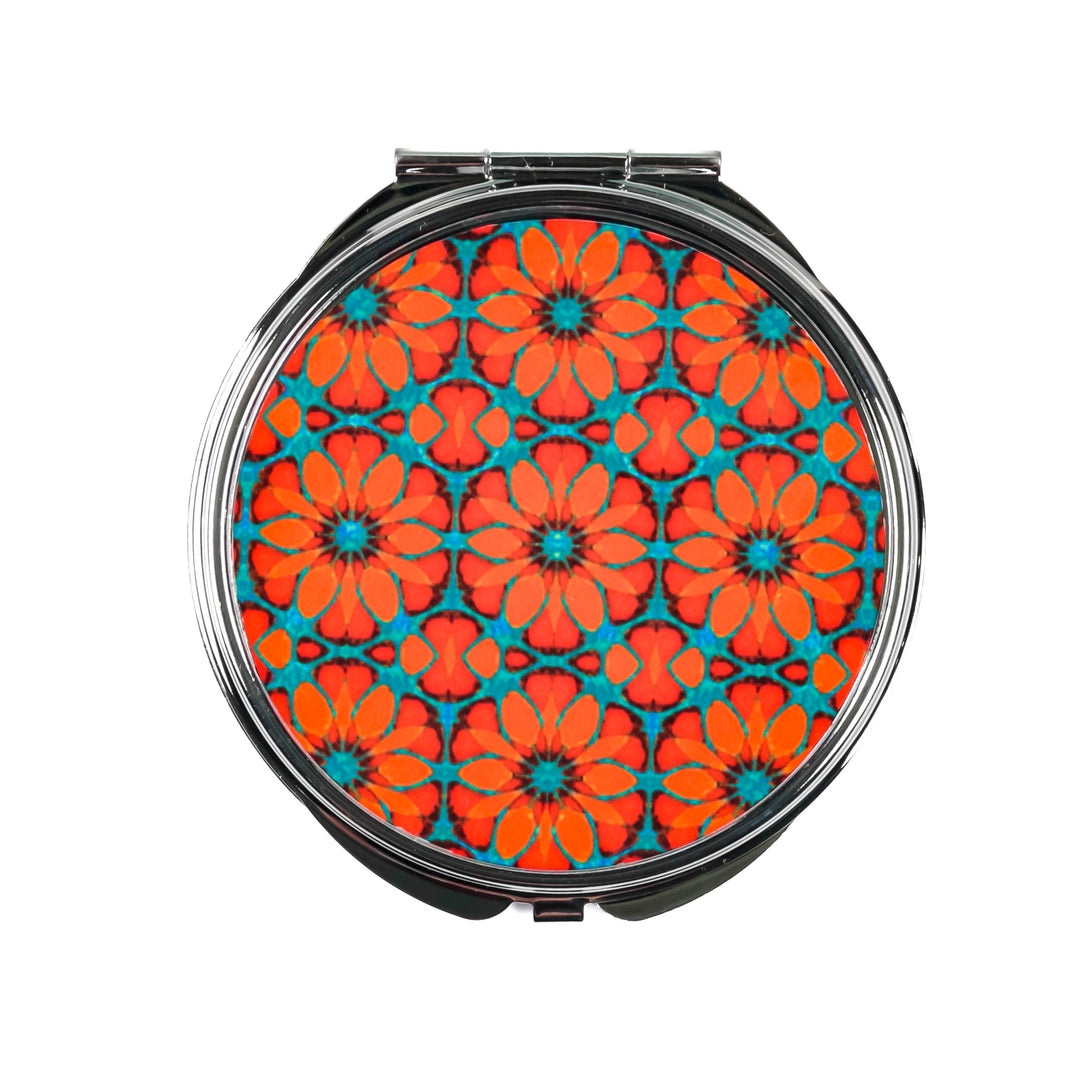 Red Poppies Folding Mirror and Lens Cloth